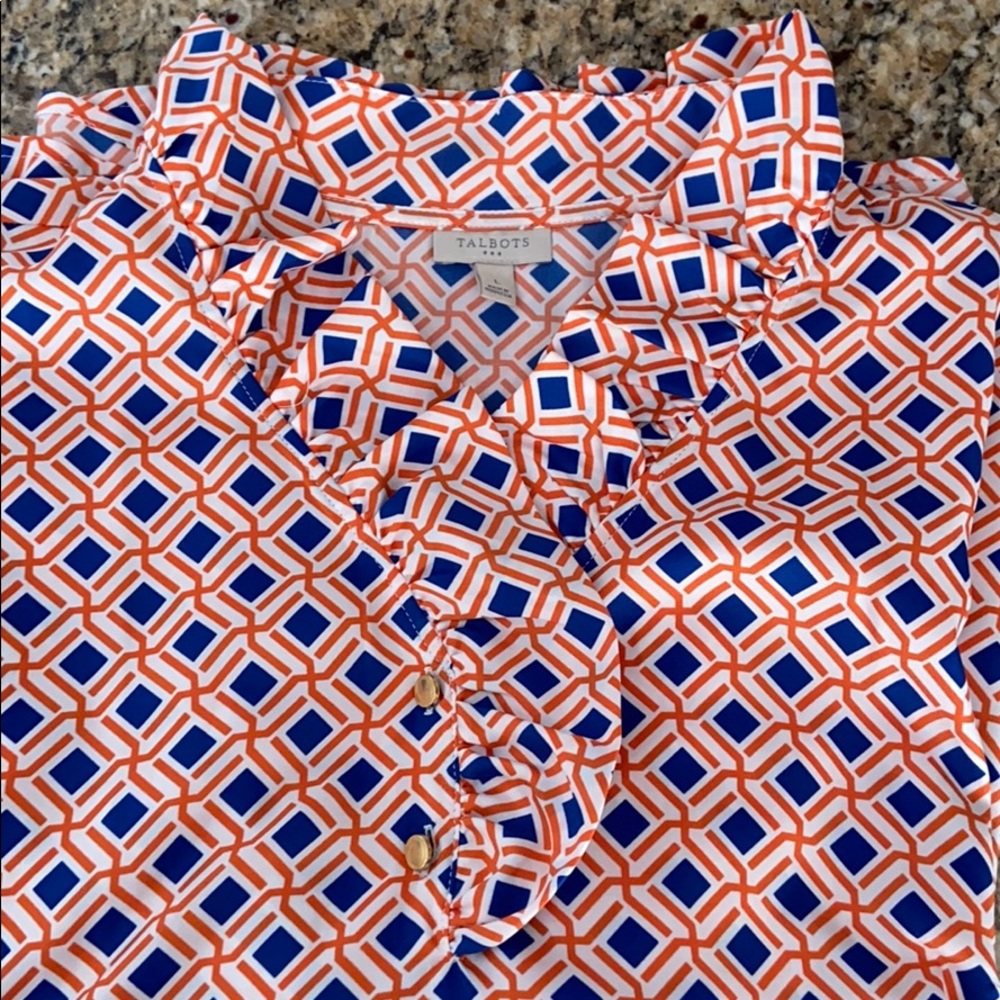 Talbots Blouse Size: Large - Picture 3 of 4